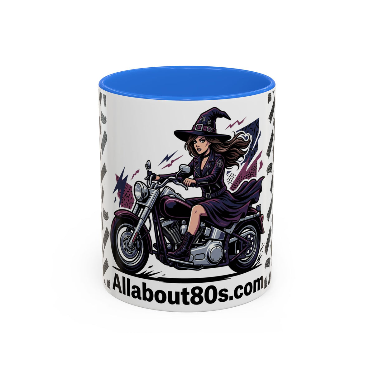 Witch Rider Coffee Mug — Halloween Motorcycle Witch 11oz/15oz