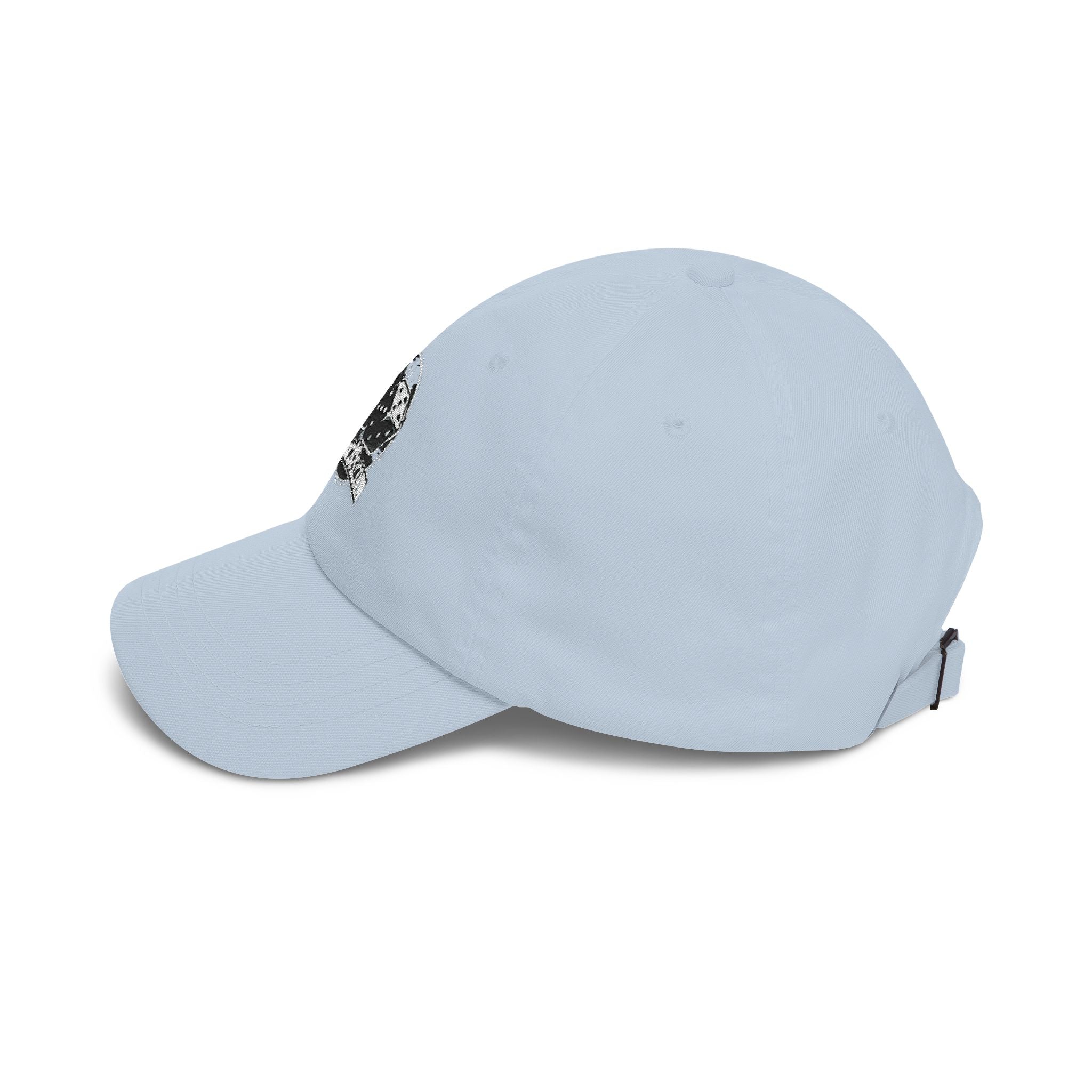Dad Cap with Vintage Dice Skull Embroidery - Retro Gamer Trucker Hat