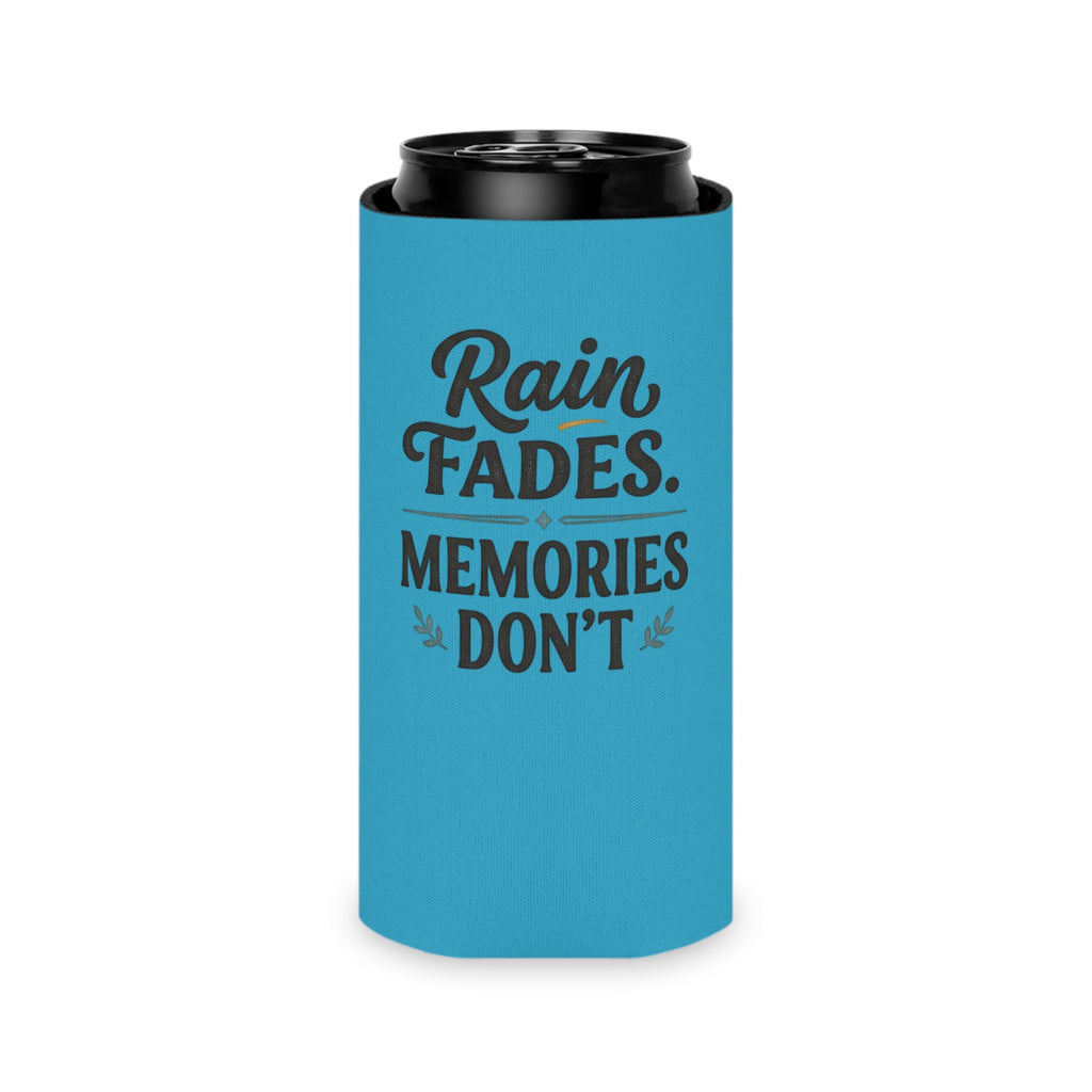 Can Cooler - "Rain Fades. Memories Don't" Insulated Drink Koozie