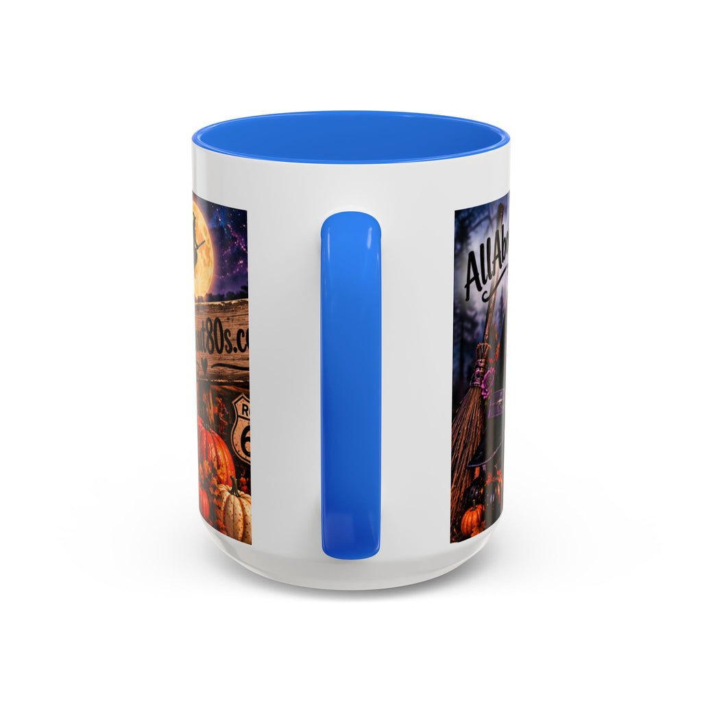 Halloween Witch Scene Coffee Mug — AllAbout80s.com Pumpkin & Moon 11oz/15oz