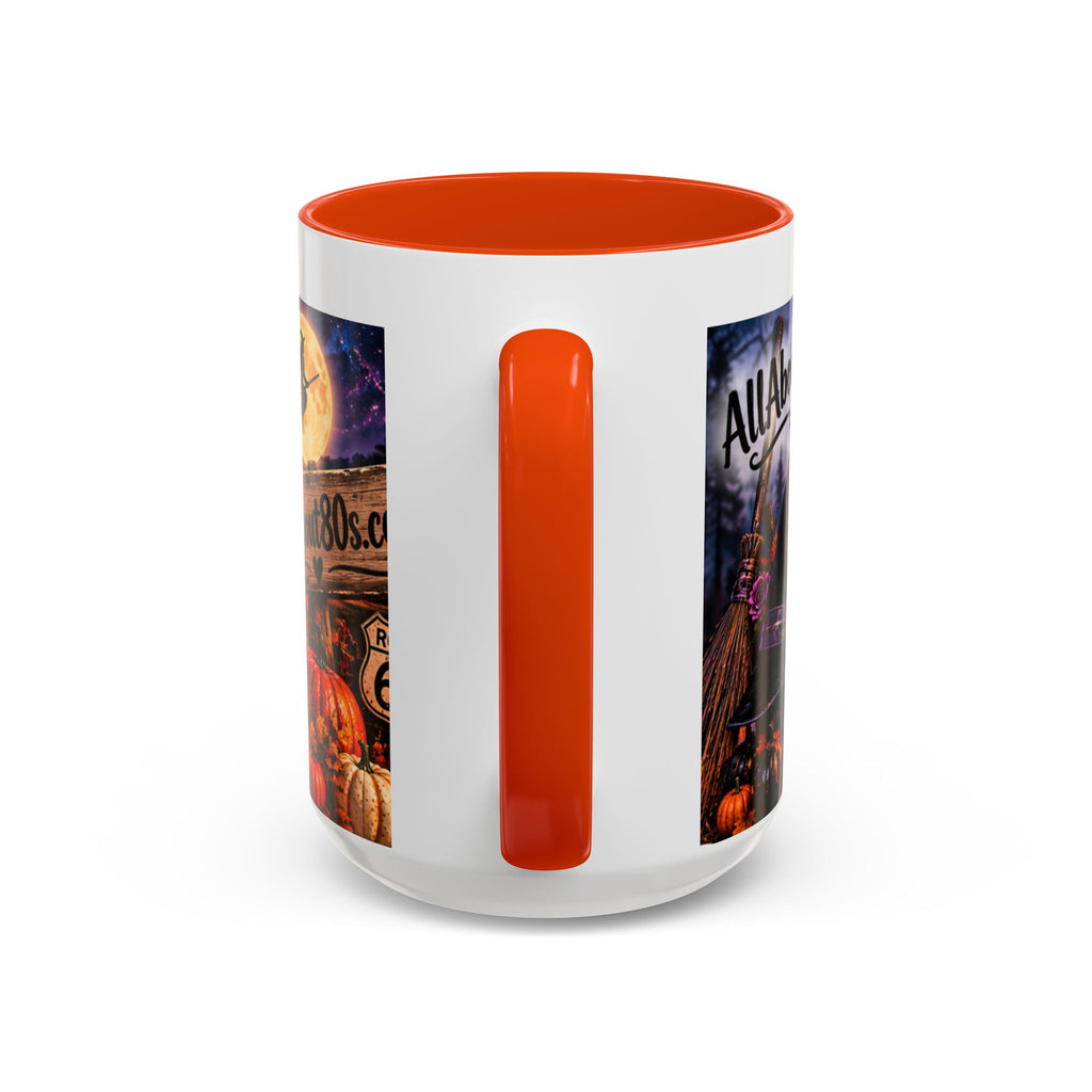 Halloween Witch Scene Coffee Mug — AllAbout80s.com Pumpkin & Moon 11oz/15oz