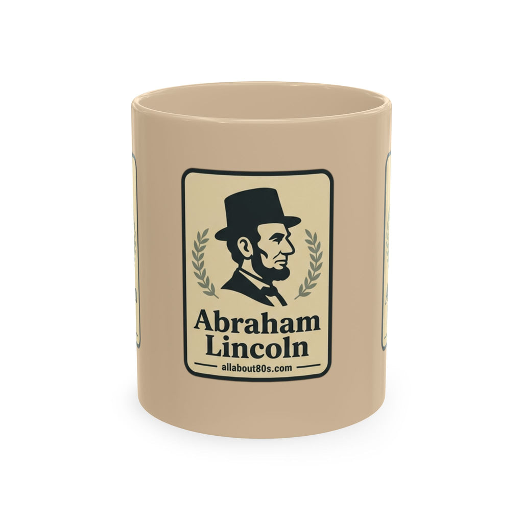 Abraham Lincoln Ceramic Mug – Vintage Portrait Political History Coffee Cup
