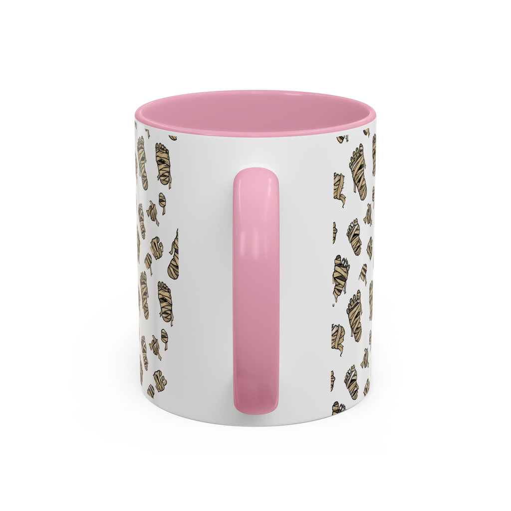 Mummy Pattern Coffee Mug (11oz & 15oz) – Retro Monster Tea Cup with AllAbout80s.com Design