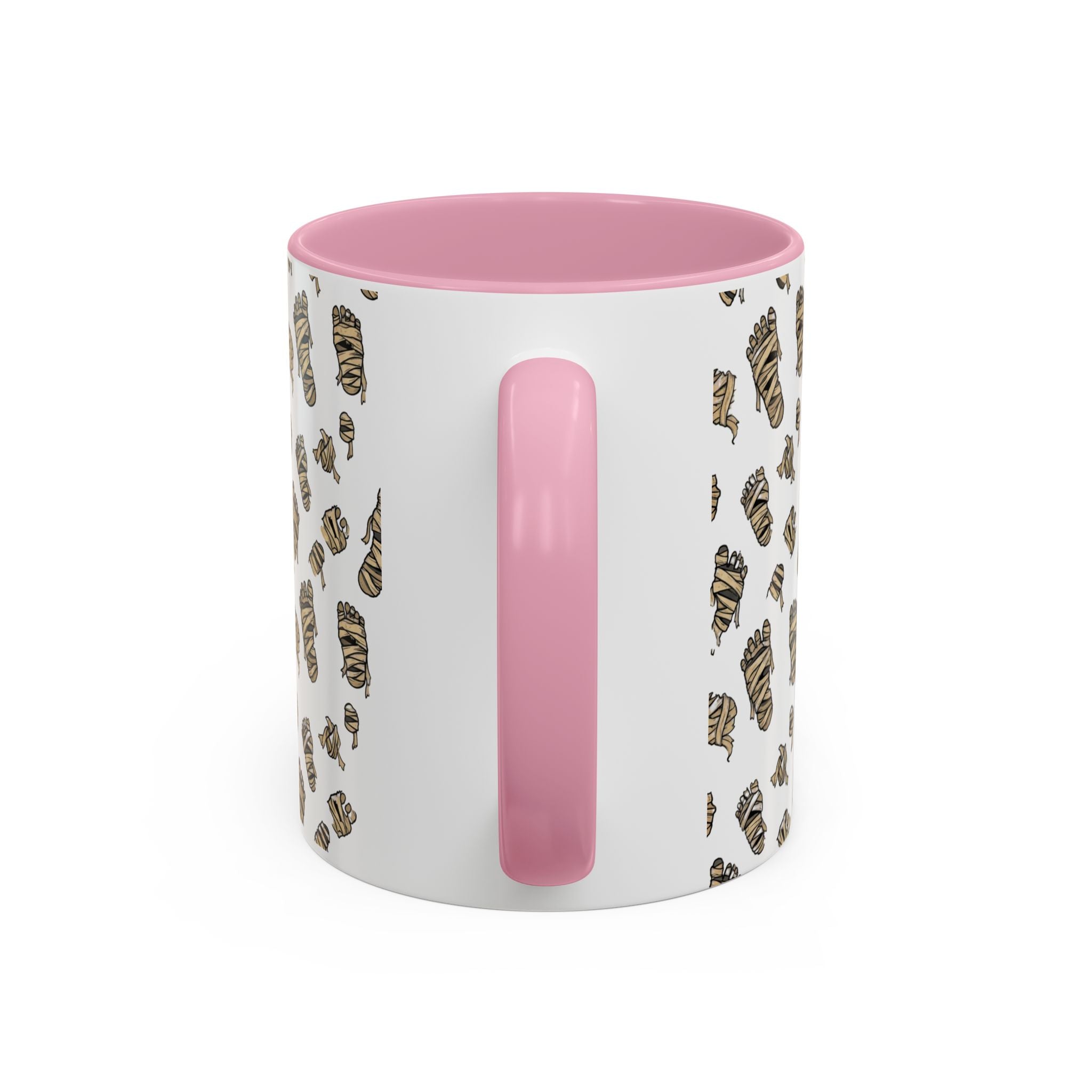Mummy Pattern Coffee Mug (11oz & 15oz) – Retro Monster Tea Cup with AllAbout80s.com Design