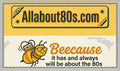 AllAbout80s.com Retro Stitched Edge Desk Mat — 80s Vintage Logo Mouse Pad