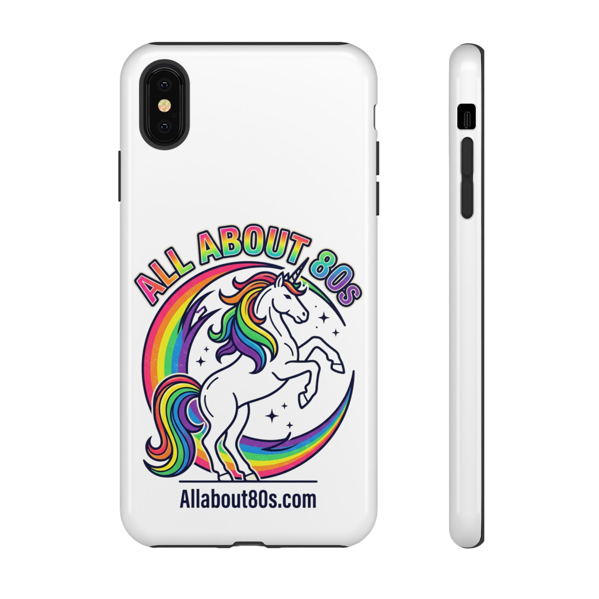 All About 80s Rainbow Unicorn Phone Case