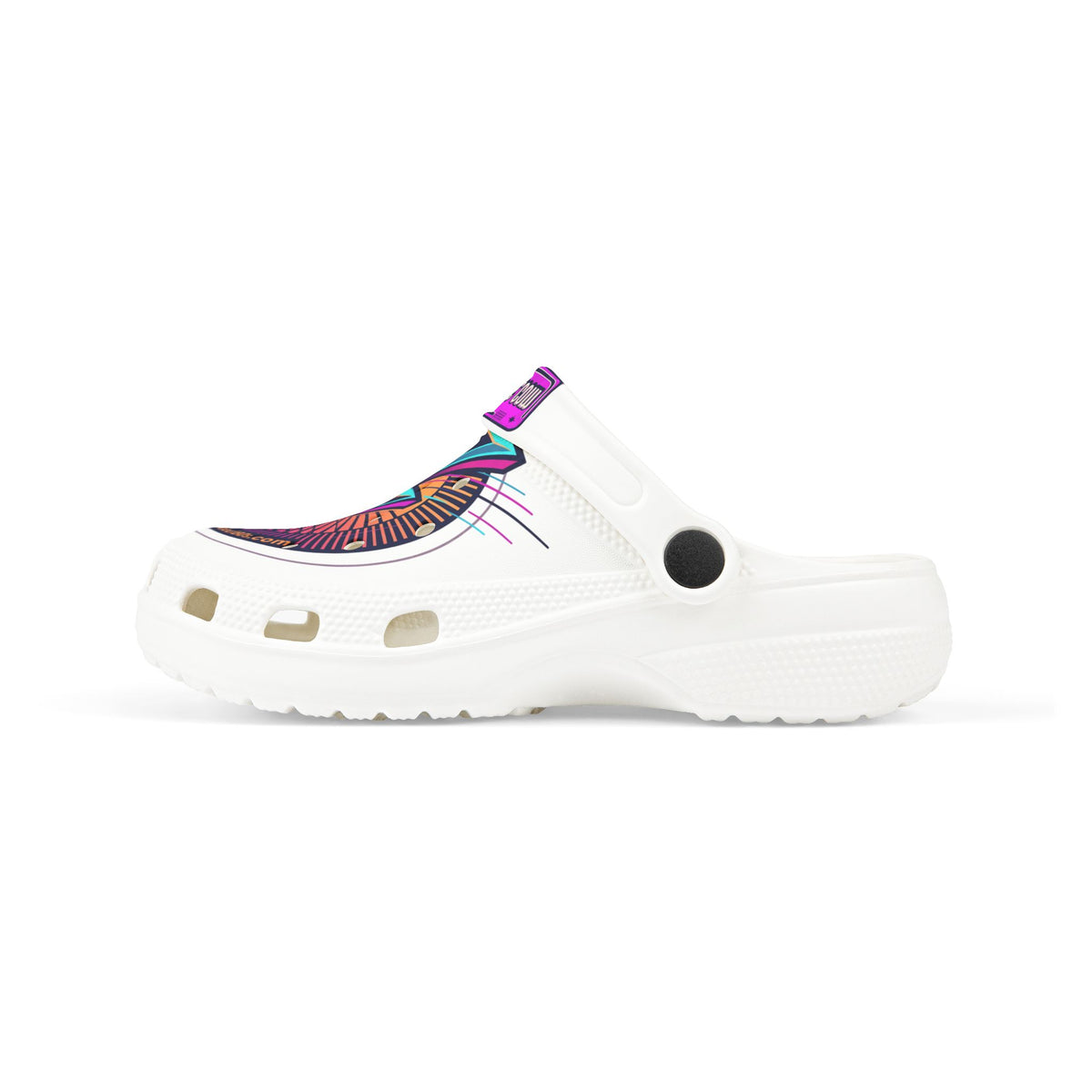 Kids' 80s Lightning Bolt Foam Clogs – Retro Neon Graphic EVA Slip-Ons