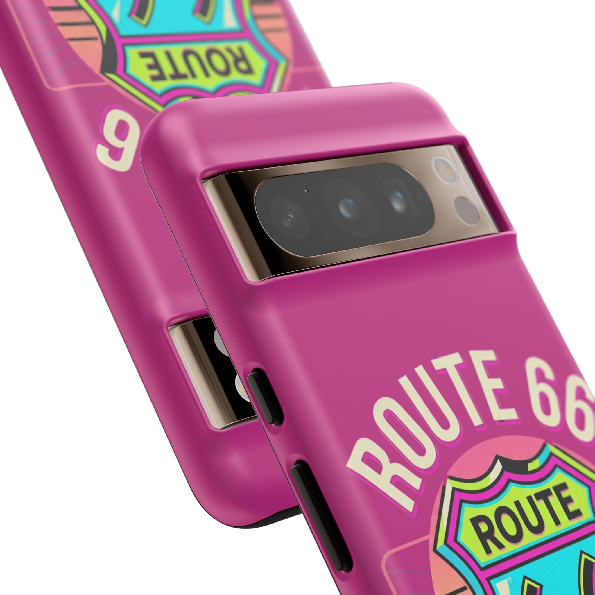 Route 66 Phone Case — Retro Neon Road Trip iPhone Cover