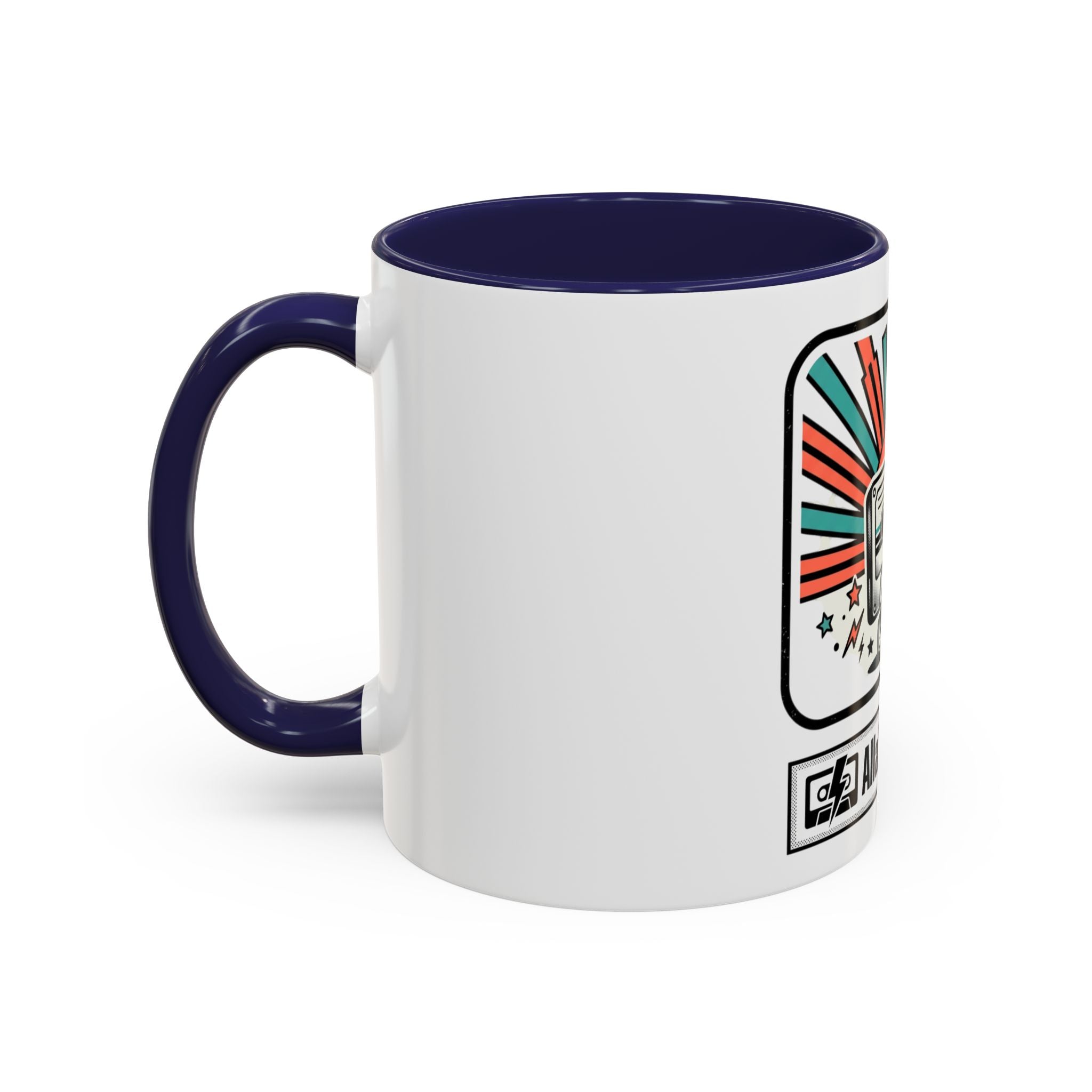 Allabout80s.com Retro Logo Accent Coffee Mug (11/15oz)