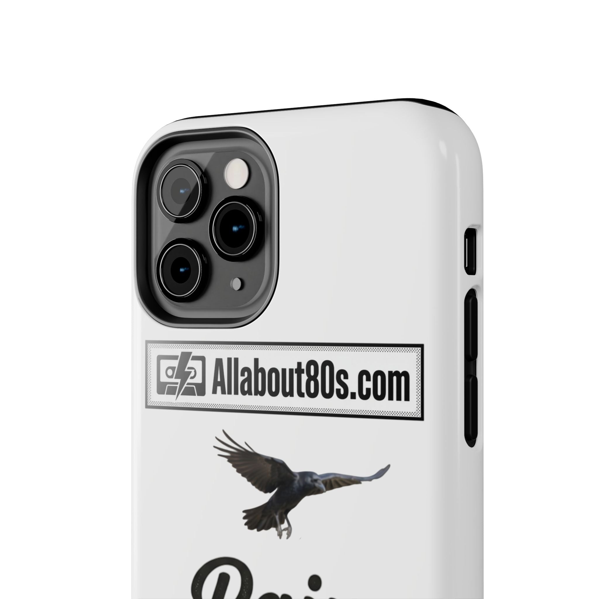 Tough Phone Case — "Rain Fades. Memories Don't" Raven Phone Cover, Protective iPhone Case
