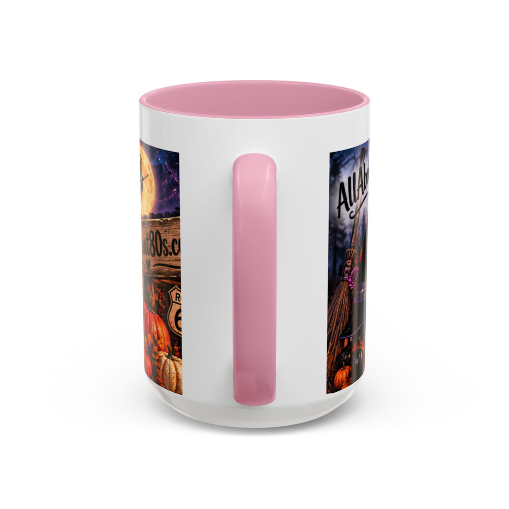 Halloween Witch Scene Coffee Mug — AllAbout80s.com Pumpkin & Moon 11oz/15oz