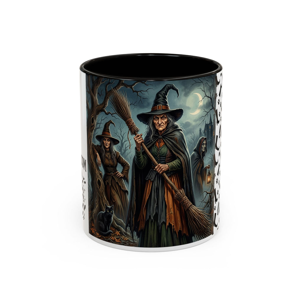 Witches Night Ceramic Mug — Spooky Witch Coven Halloween Coffee Cup (11oz/15oz)