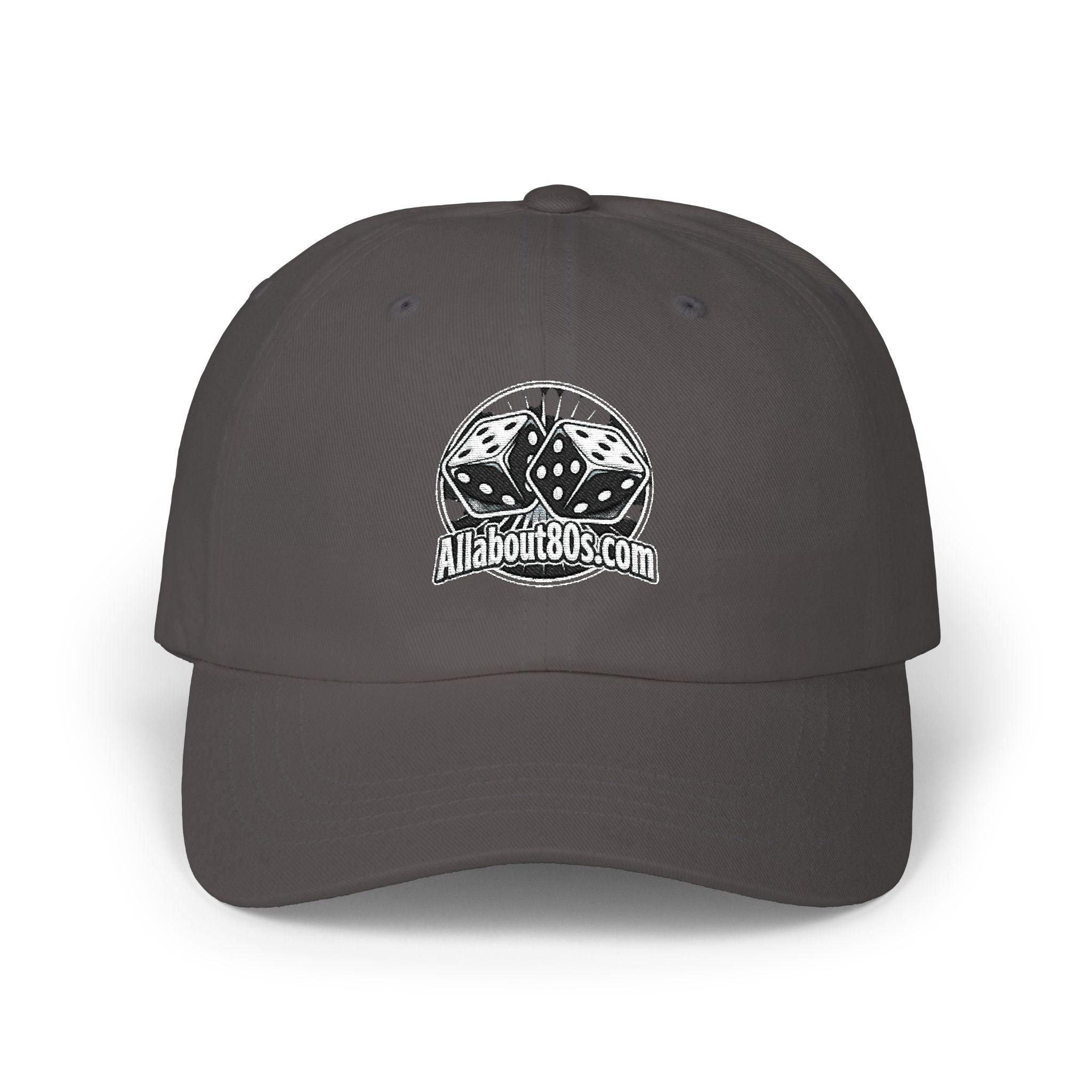 Dad Cap with Vintage Dice Skull Embroidery - Retro Gamer Trucker Hat