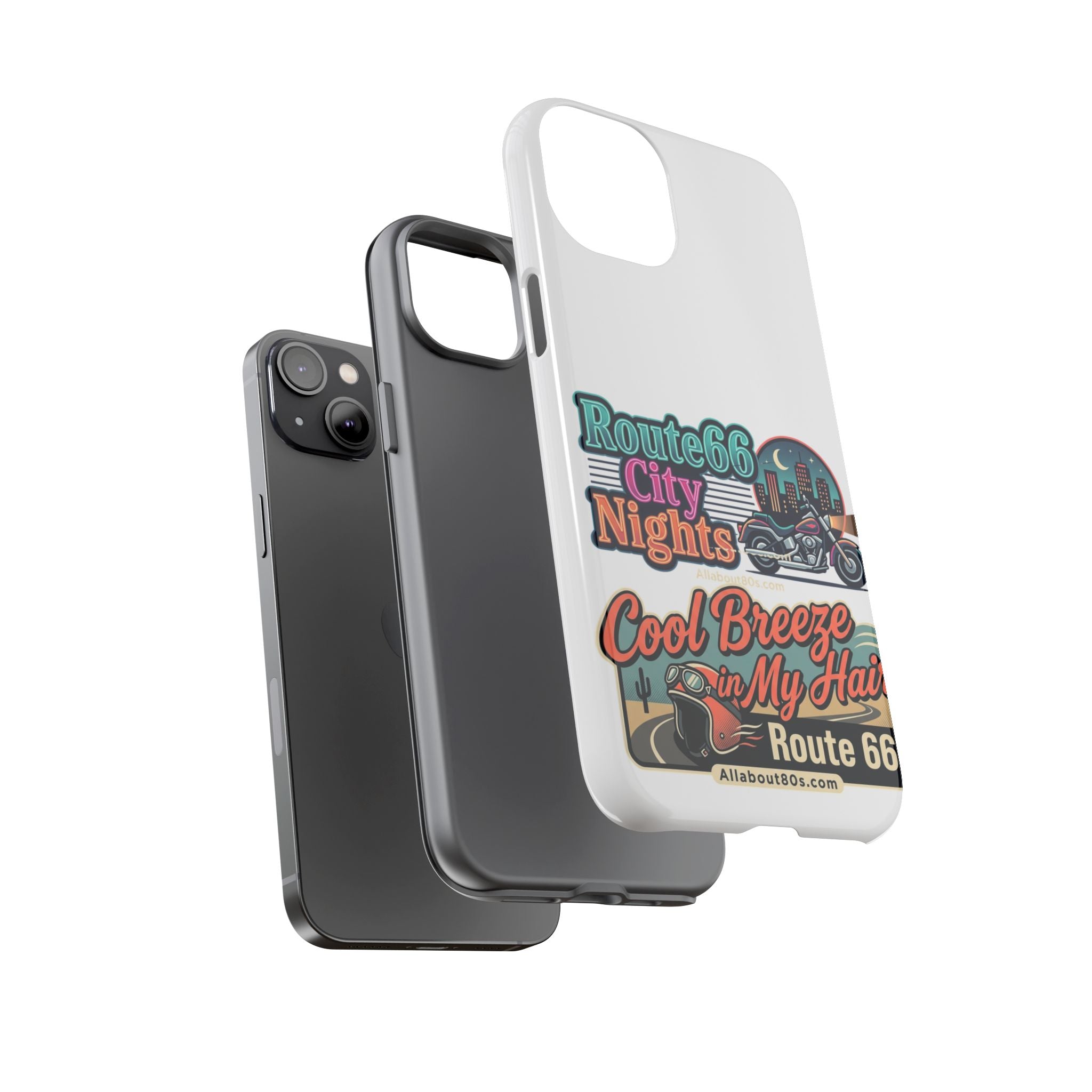 Phone Case — Route 66 City Nights Motorcycle Design