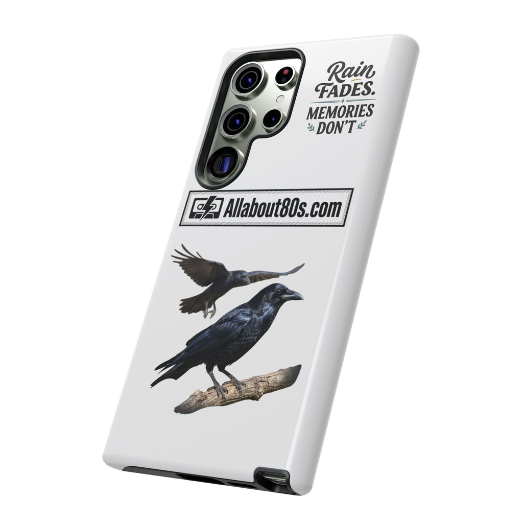 Raven Flight Phone Case — Protective iPhone Case with Black Crow Design