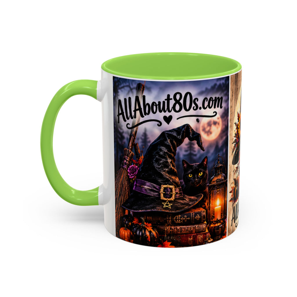 Halloween Witch Scene Coffee Mug — AllAbout80s.com Pumpkin & Moon 11oz/15oz