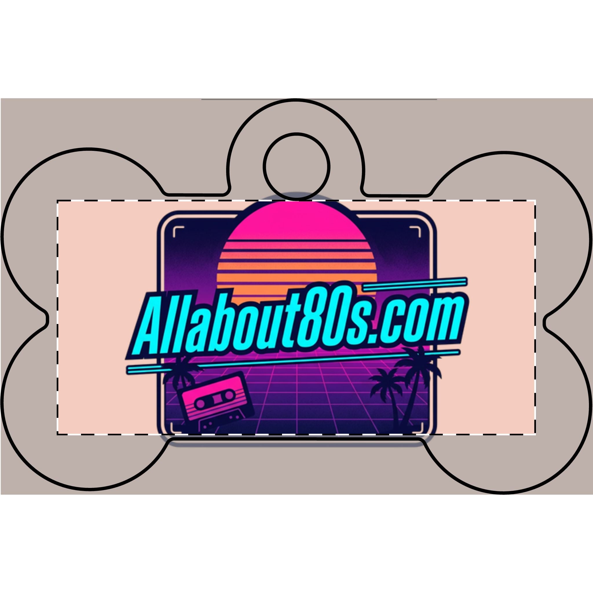 80s Retro Pet Tag — AllAbout80s Engraved Dog ID