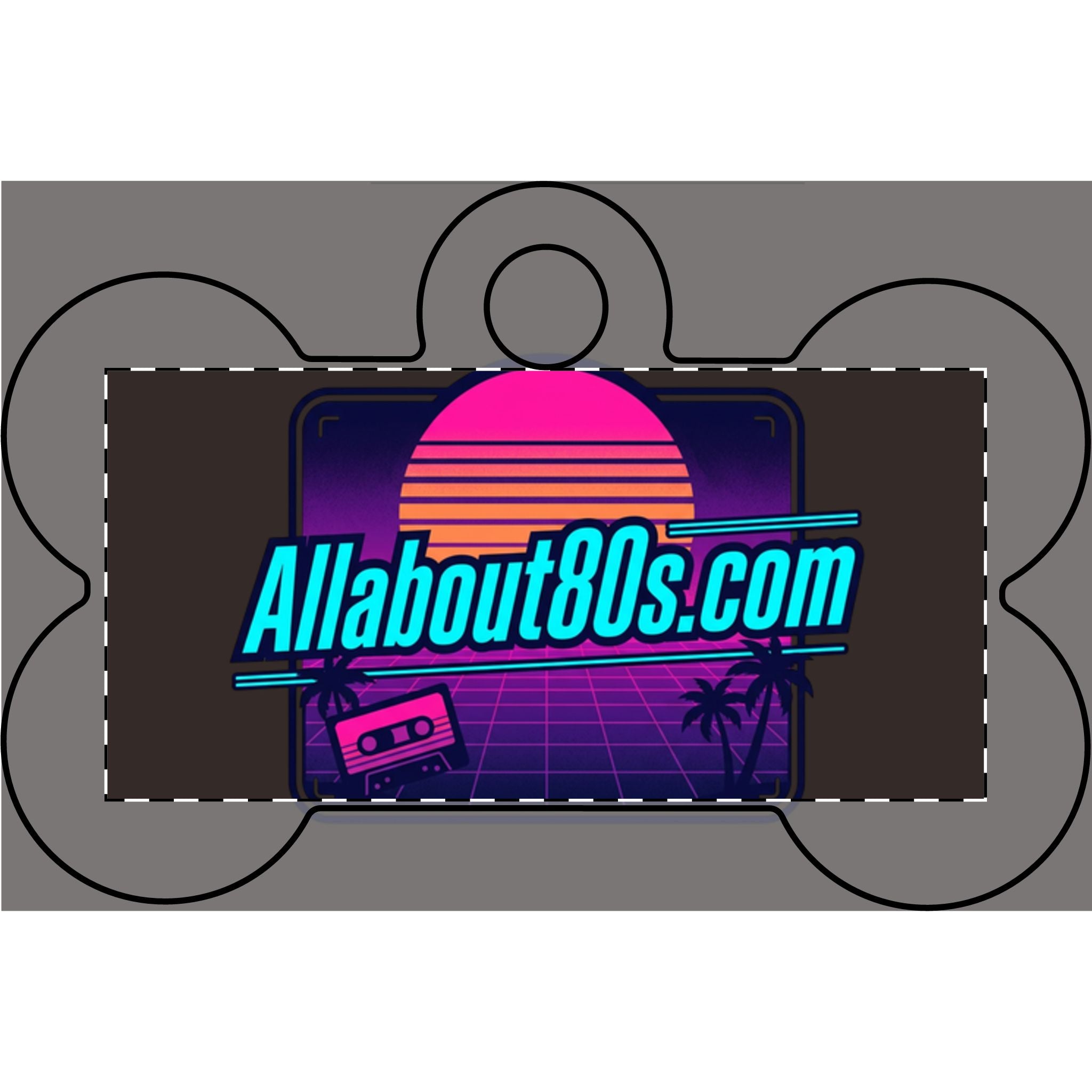 80s Retro Pet Tag — AllAbout80s Engraved Dog ID