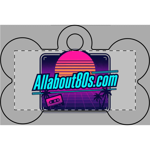 80s Retro Pet Tag — AllAbout80s Engraved Dog ID