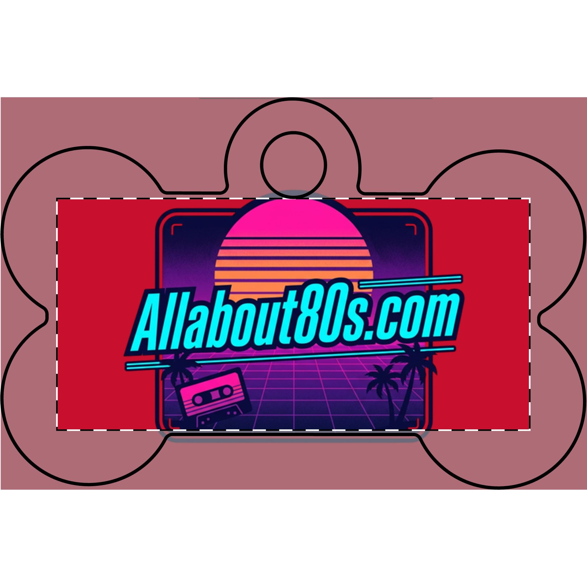 80s Retro Pet Tag — AllAbout80s Engraved Dog ID