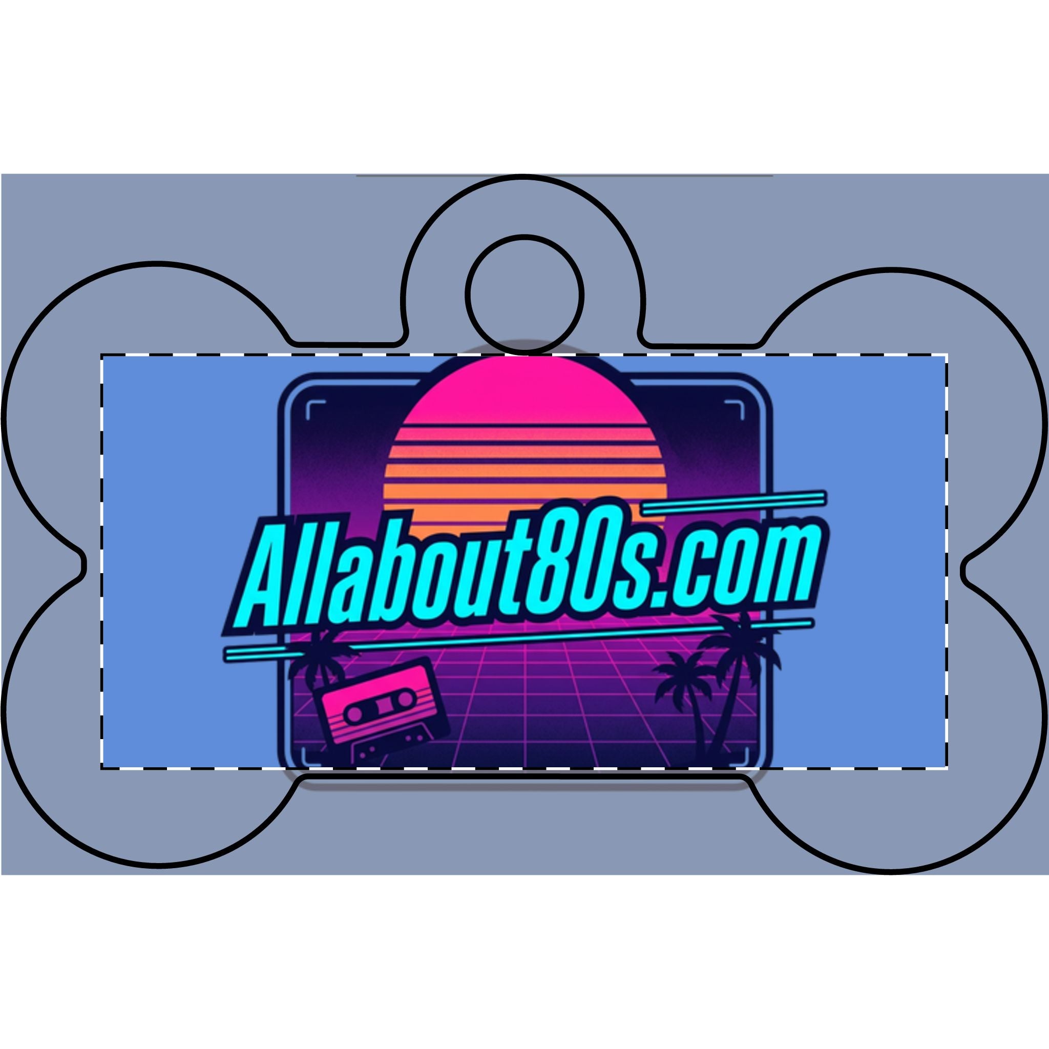 80s Retro Pet Tag — AllAbout80s Engraved Dog ID