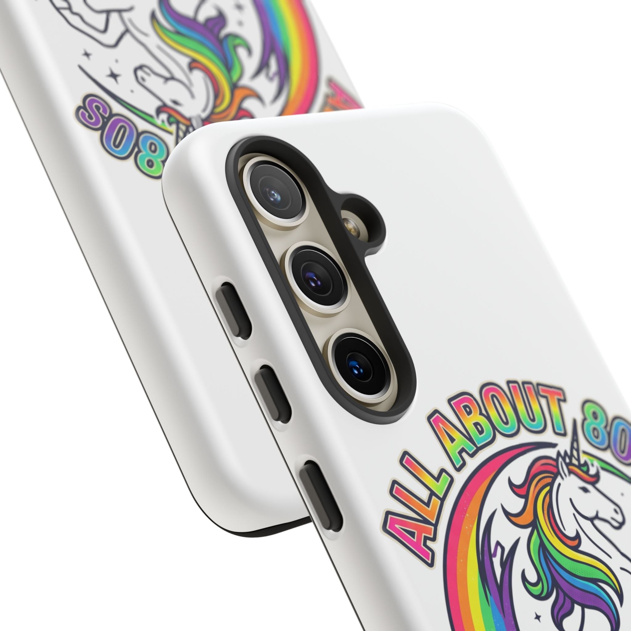 All About 80s Rainbow Unicorn Phone Case