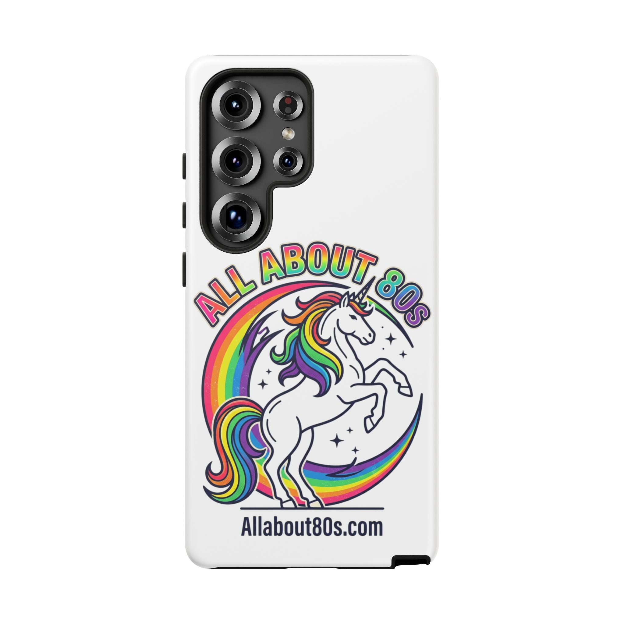 All About 80s Rainbow Unicorn Phone Case