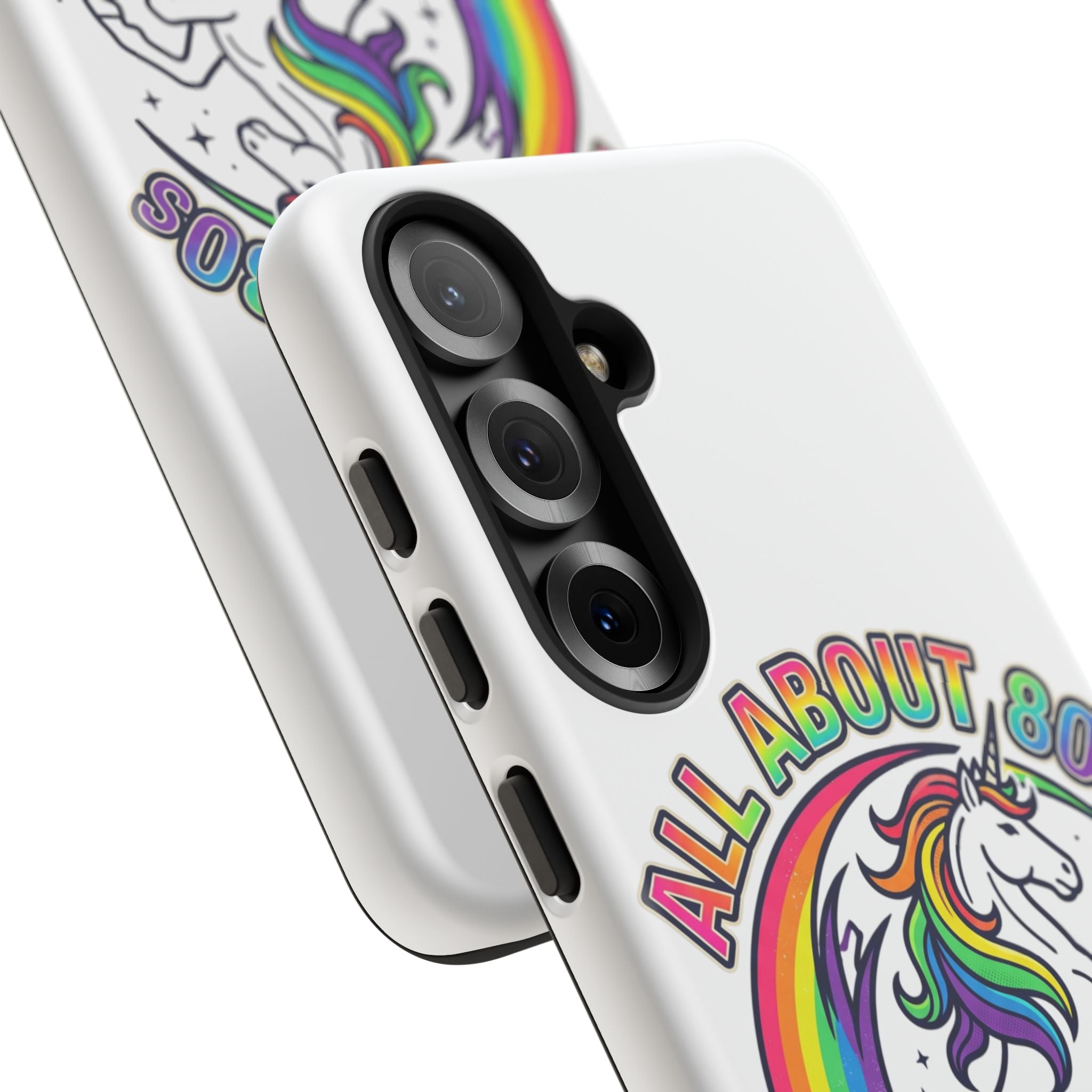 All About 80s Rainbow Unicorn Phone Case