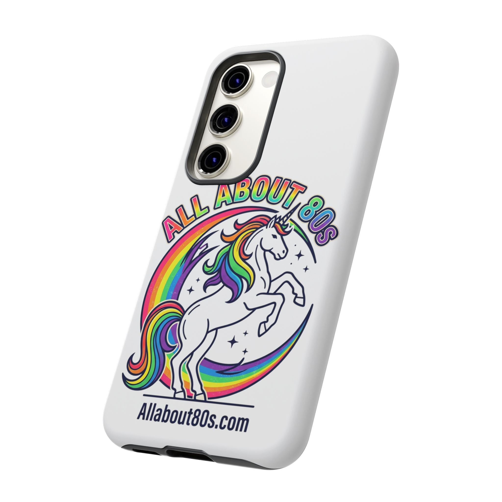 All About 80s Rainbow Unicorn Phone Case