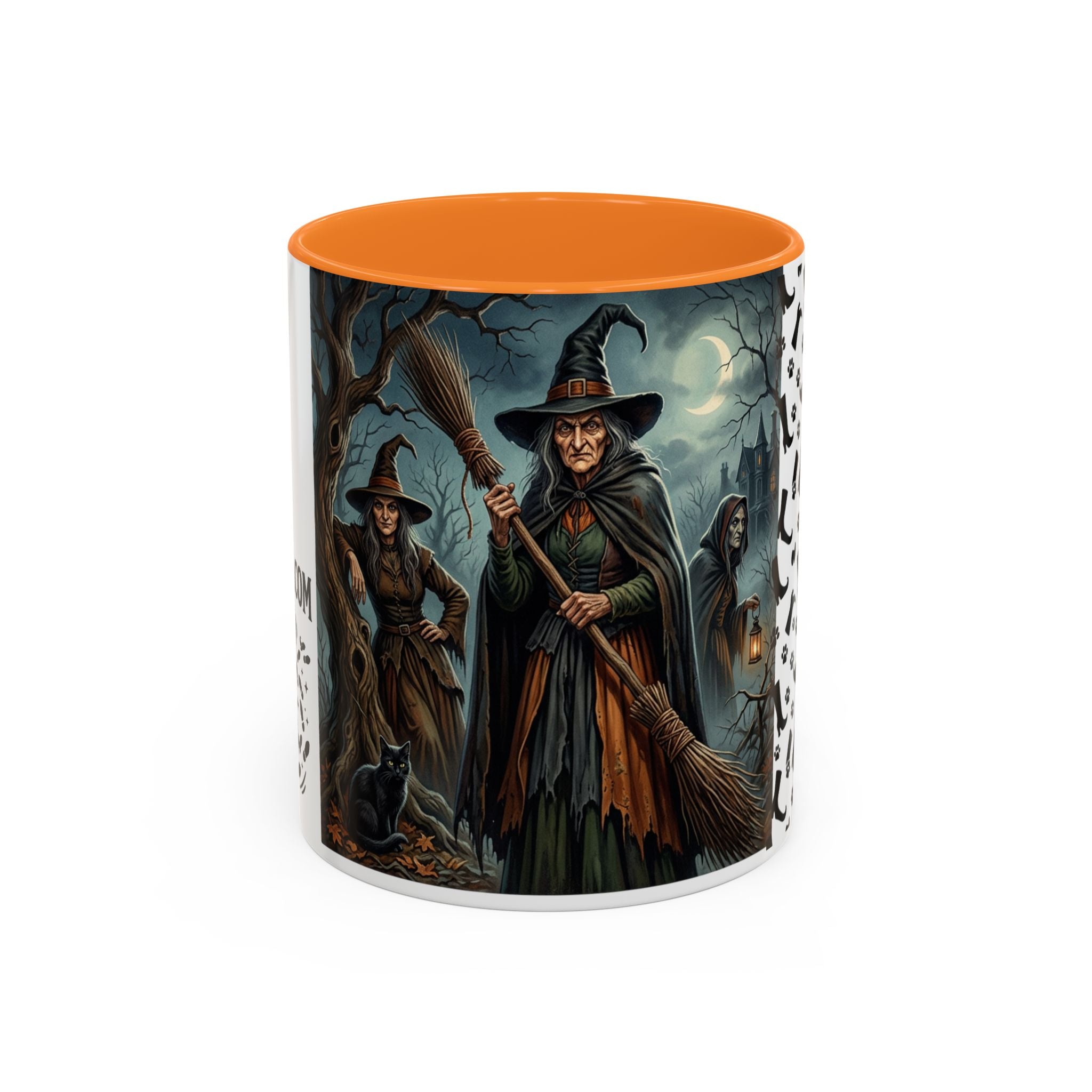 Witches Night Ceramic Mug — Spooky Witch Coven Halloween Coffee Cup (11oz/15oz)