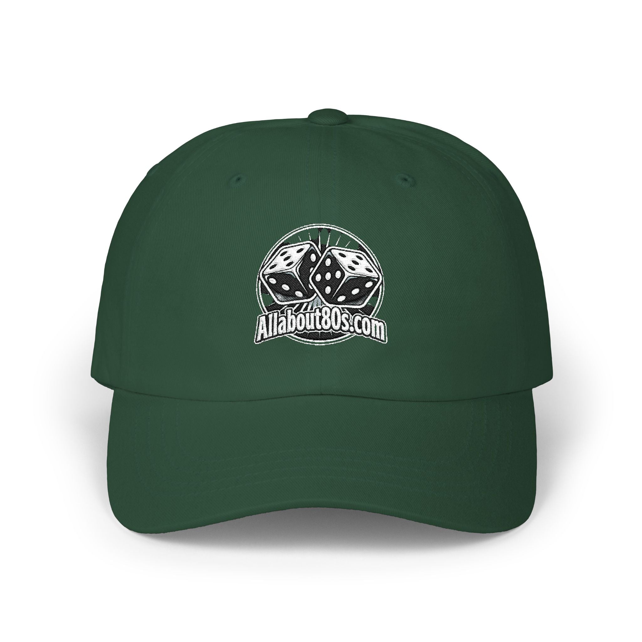 Dad Cap with Vintage Dice Skull Embroidery - Retro Gamer Trucker Hat