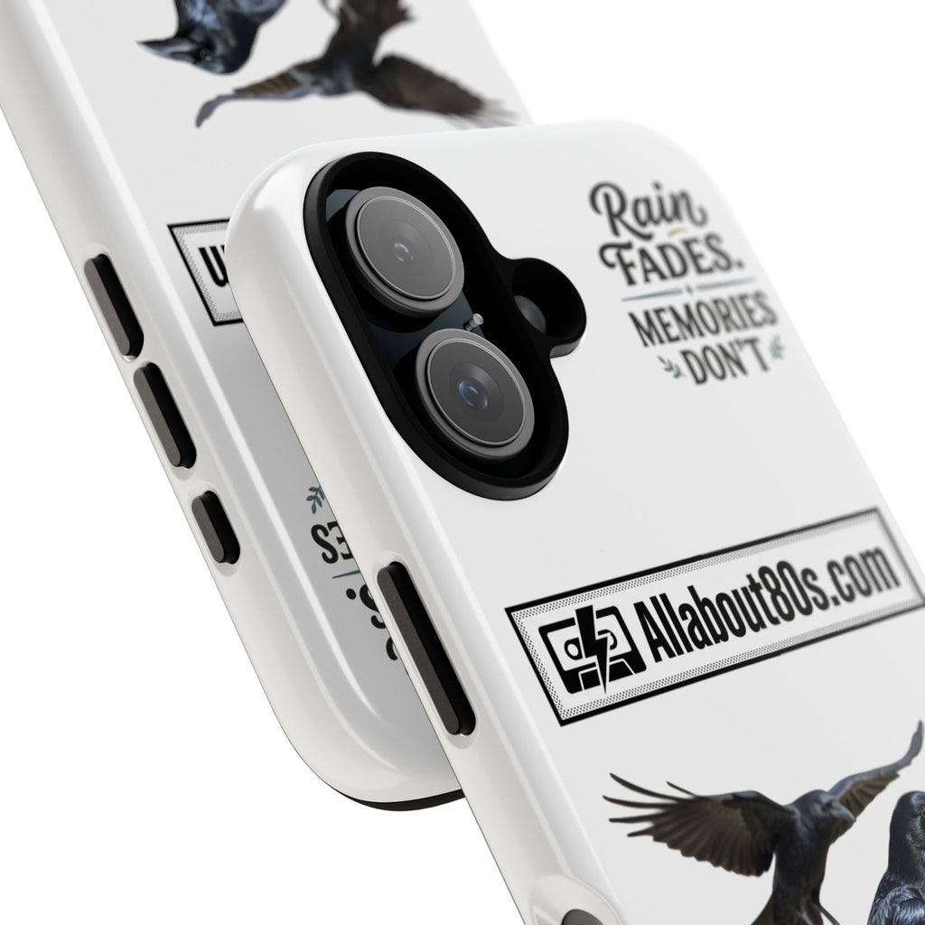 Raven Flight Phone Case — Protective iPhone Case with Black Crow Design