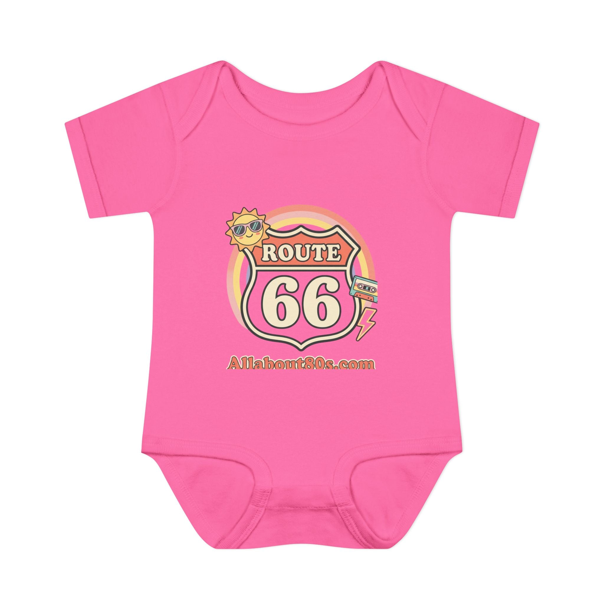 Route 66 Baby Bodysuit – Retro Travel Infant Onesie