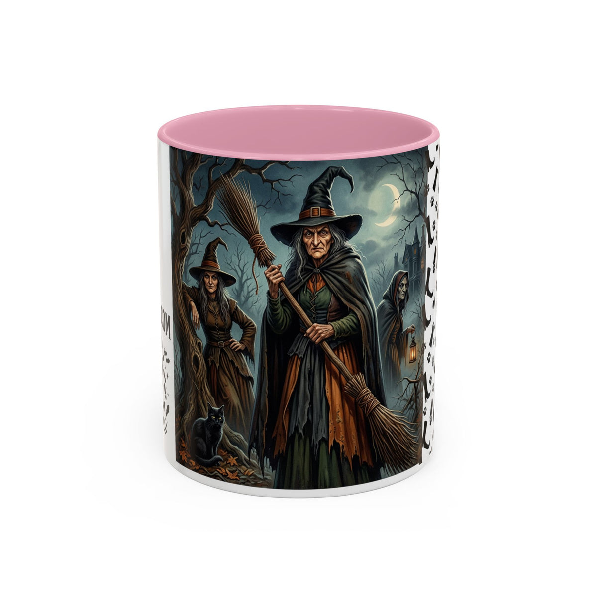 Witches Night Ceramic Mug — Spooky Witch Coven Halloween Coffee Cup (11oz/15oz)