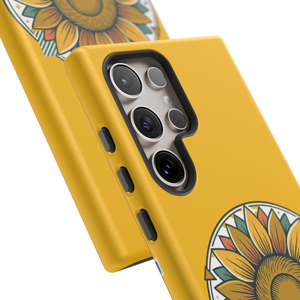 Sunflower Logo Phone Case — AllAbout80s.com Yellow Protective Cover