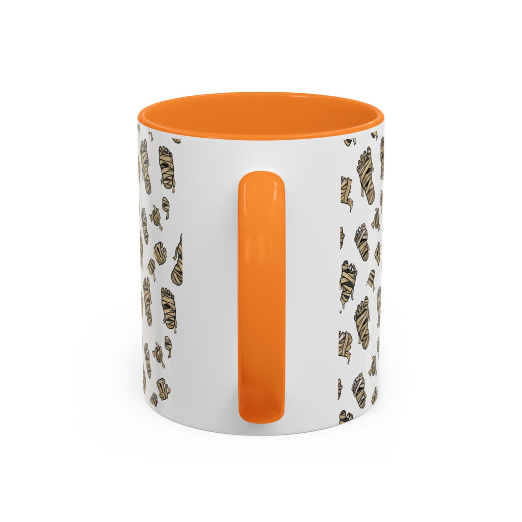 Mummy Pattern Coffee Mug (11oz & 15oz) – Retro Monster Tea Cup with AllAbout80s.com Design