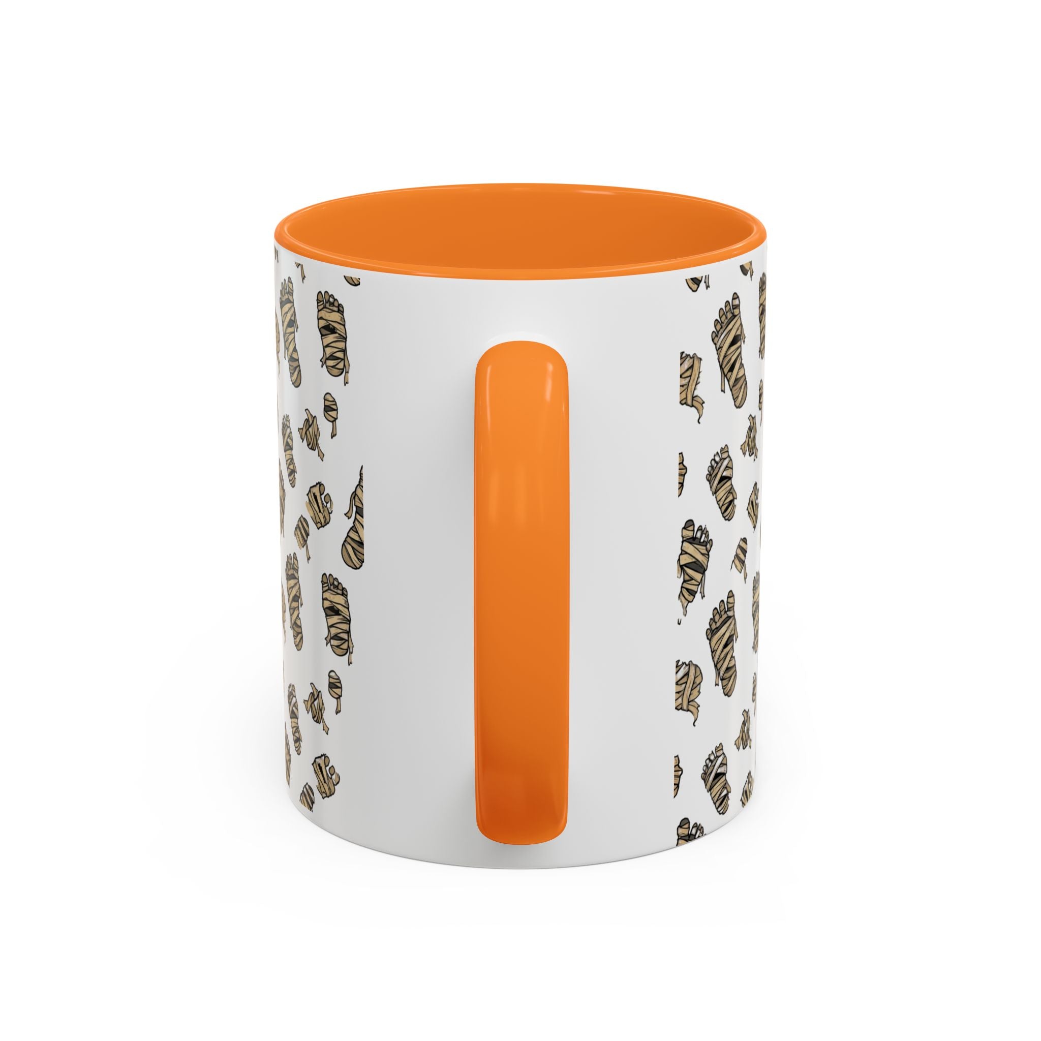 Mummy Pattern Coffee Mug (11oz & 15oz) – Retro Monster Tea Cup with AllAbout80s.com Design