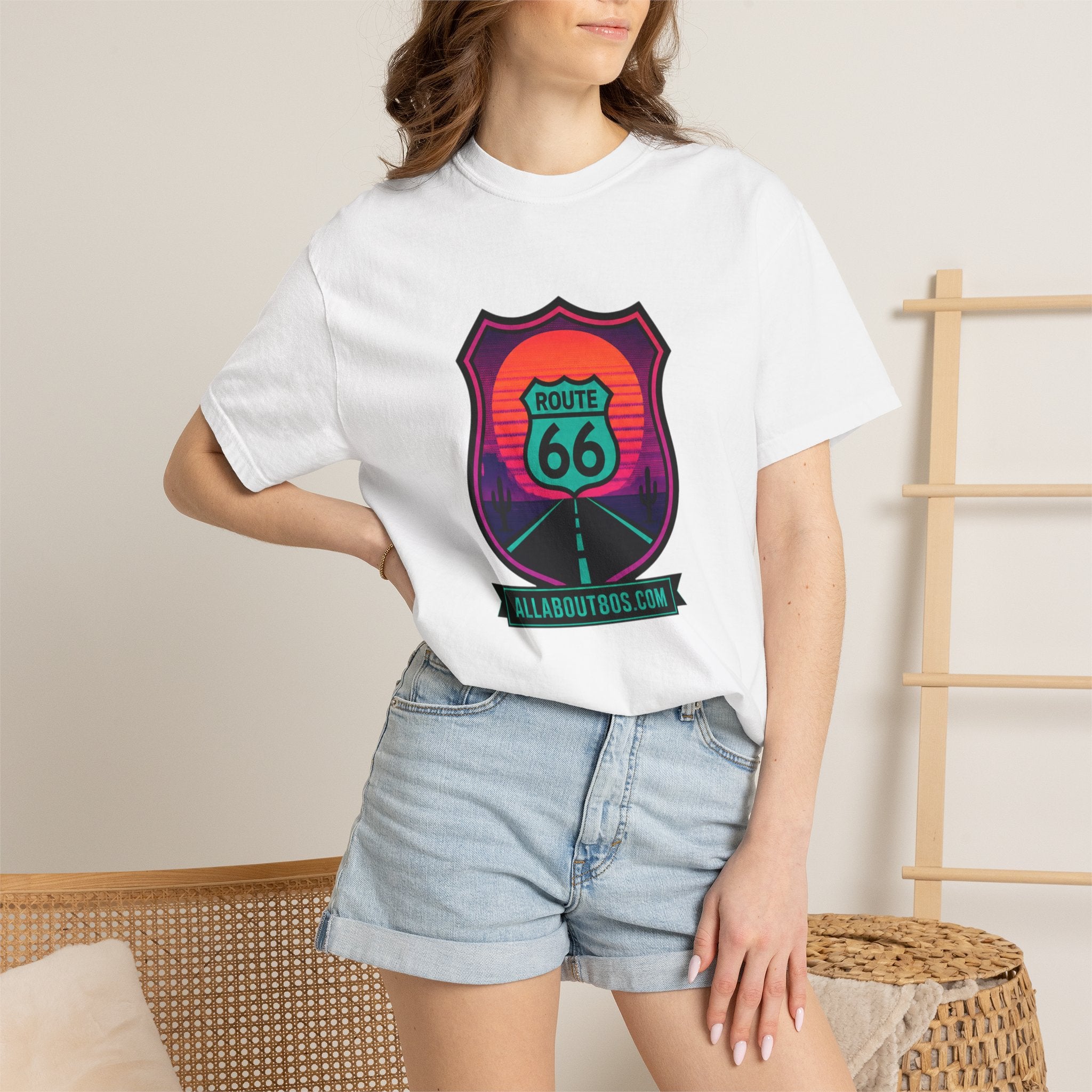 Route 66 Sunset T‑Shirt — Retro Roadtrip Graphic Tee