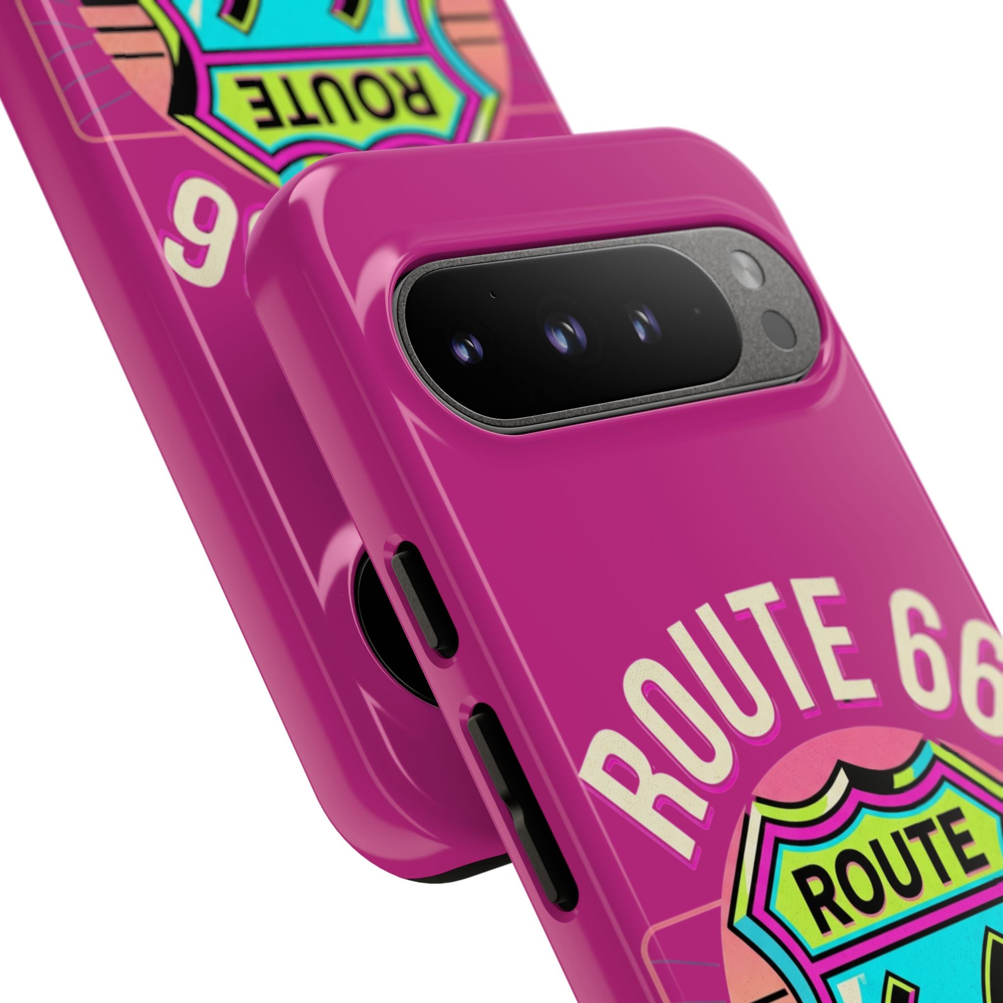 Route 66 Phone Case — Retro Neon Road Trip iPhone Cover