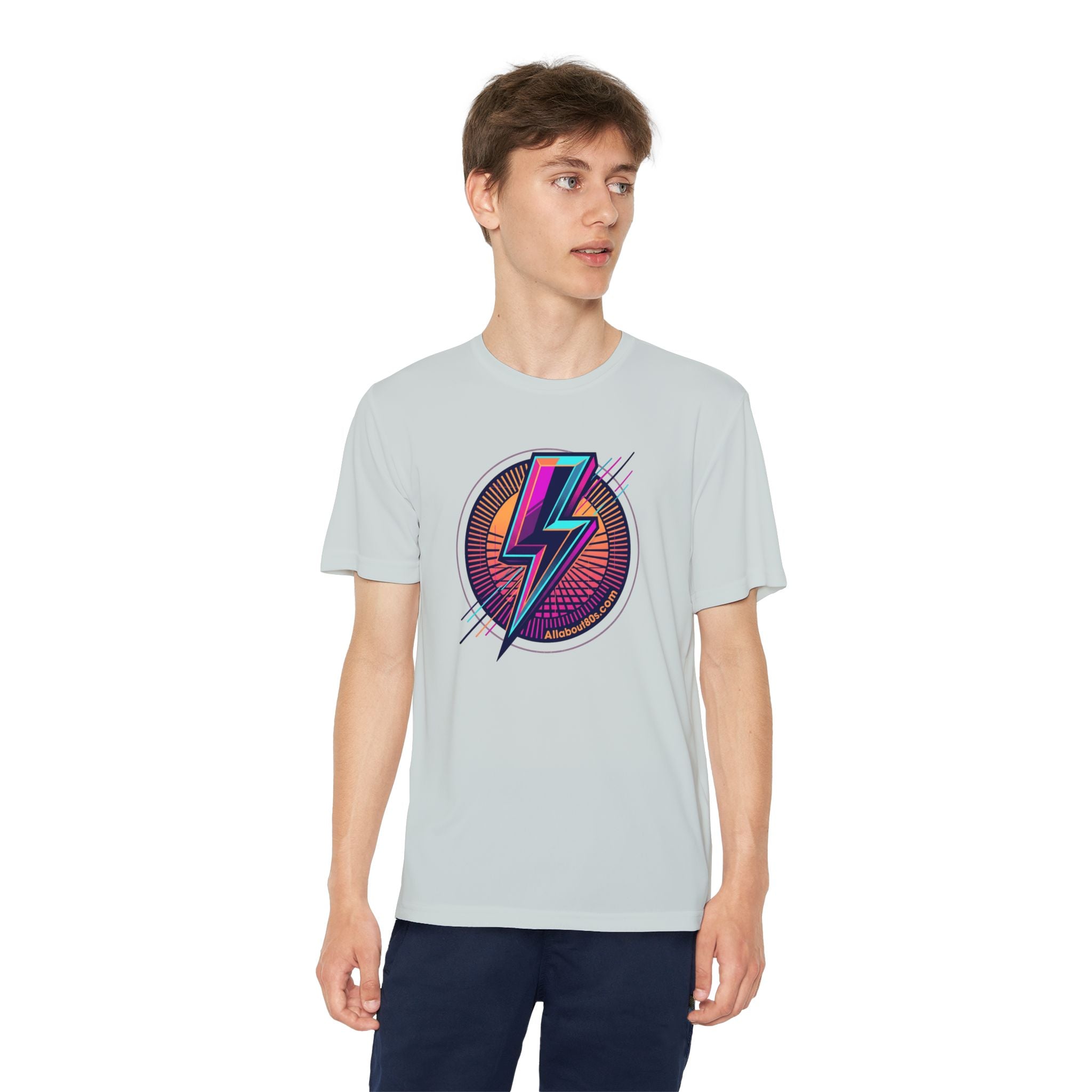 Youth Lightning Bolt Tee – Retro 80s AllAbout80s.com Graphic Shirt