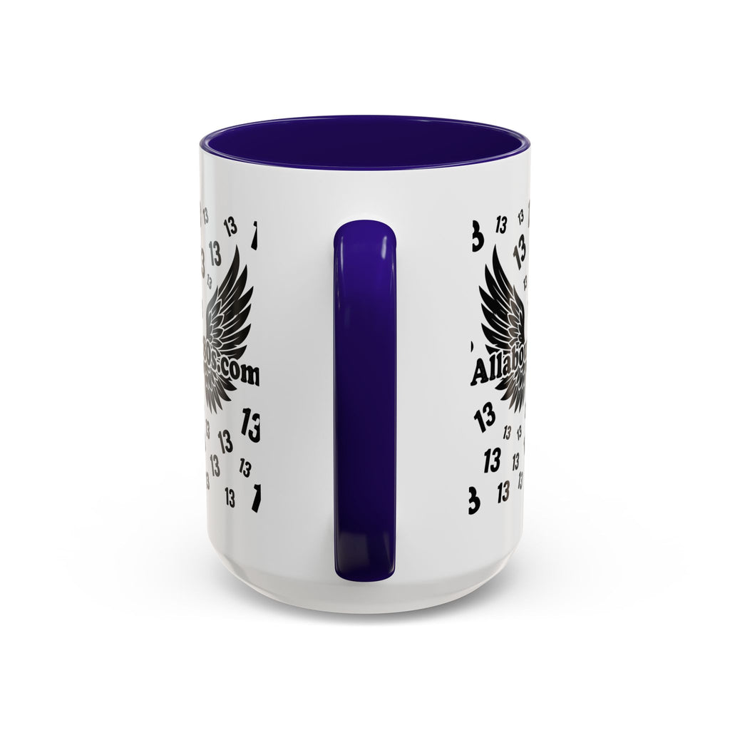 Number 13 Accent Mug — Bold Sports-Style Ceramic Coffee Cup (11oz/15oz)