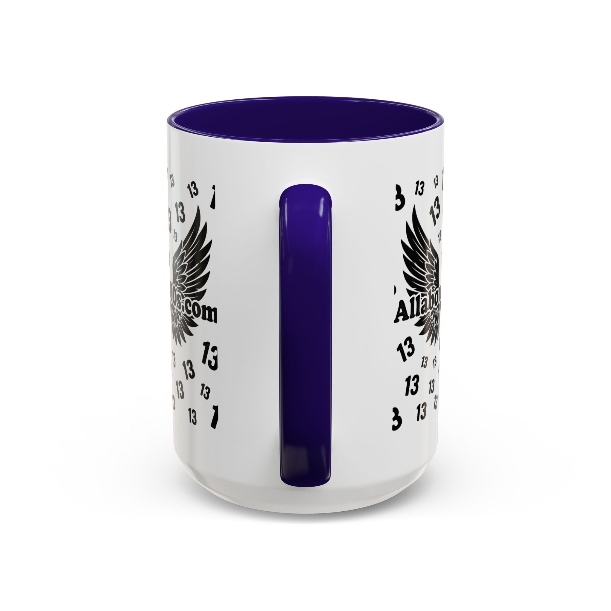 Number 13 Accent Mug — Bold Sports-Style Ceramic Coffee Cup (11oz/15oz)