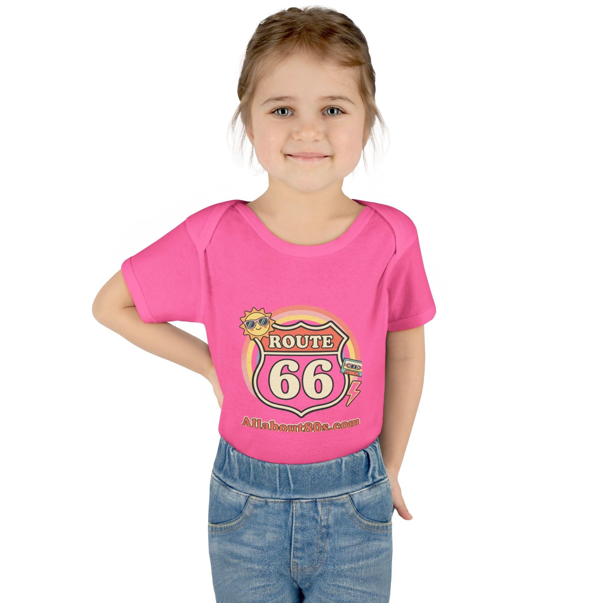 Route 66 Baby Bodysuit – Retro Travel Infant Onesie