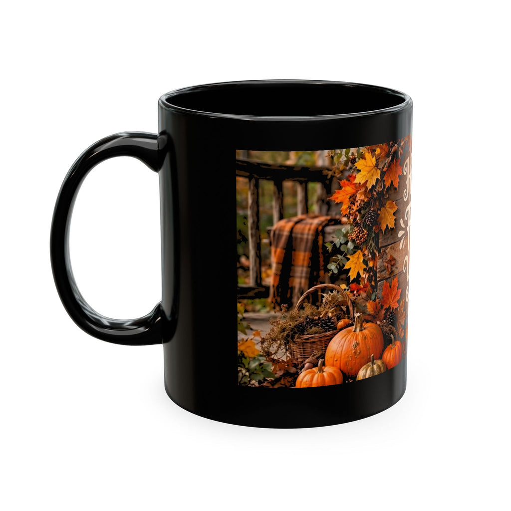 Happy Fall Y'all Ceramic Mug — Autumn Pumpkin Porch Coffee Cup