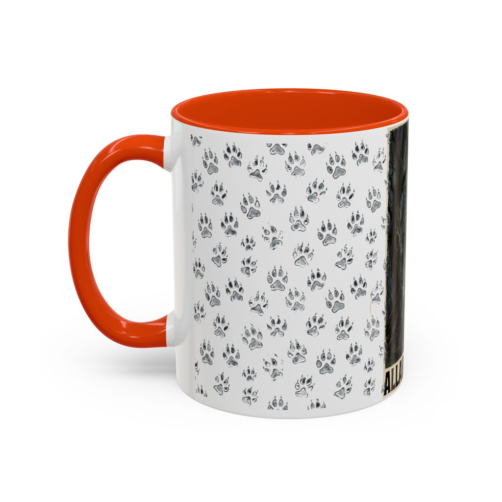 Werewolf Pawprint Mug — Gothic Moonlit Monster Coffee Cup (11oz & 15oz)