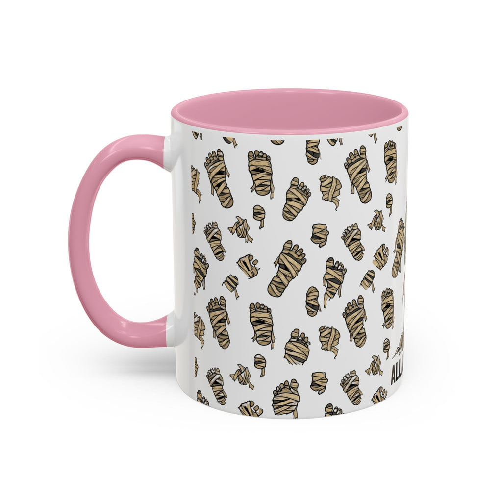 Mummy Pattern Coffee Mug (11oz & 15oz) – Retro Monster Tea Cup with AllAbout80s.com Design
