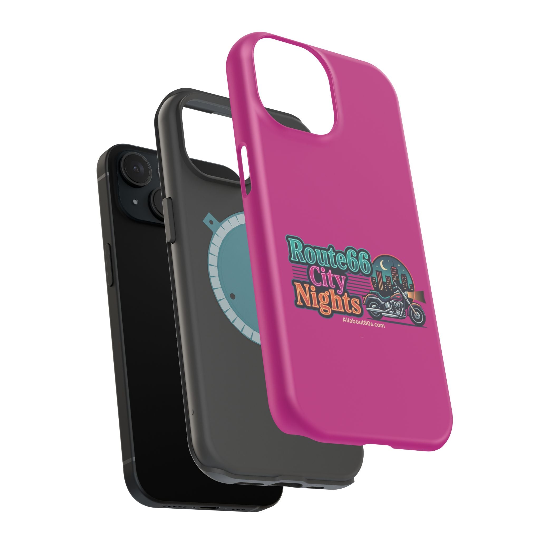 Phone Case — 'Route 66 City Nights' Magnetic Impact-Resistant Case
