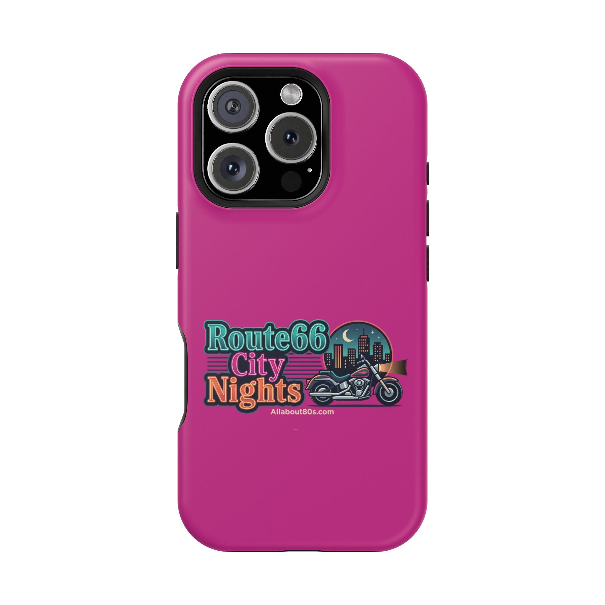 Phone Case — 'Route 66 City Nights' Magnetic Impact-Resistant Case