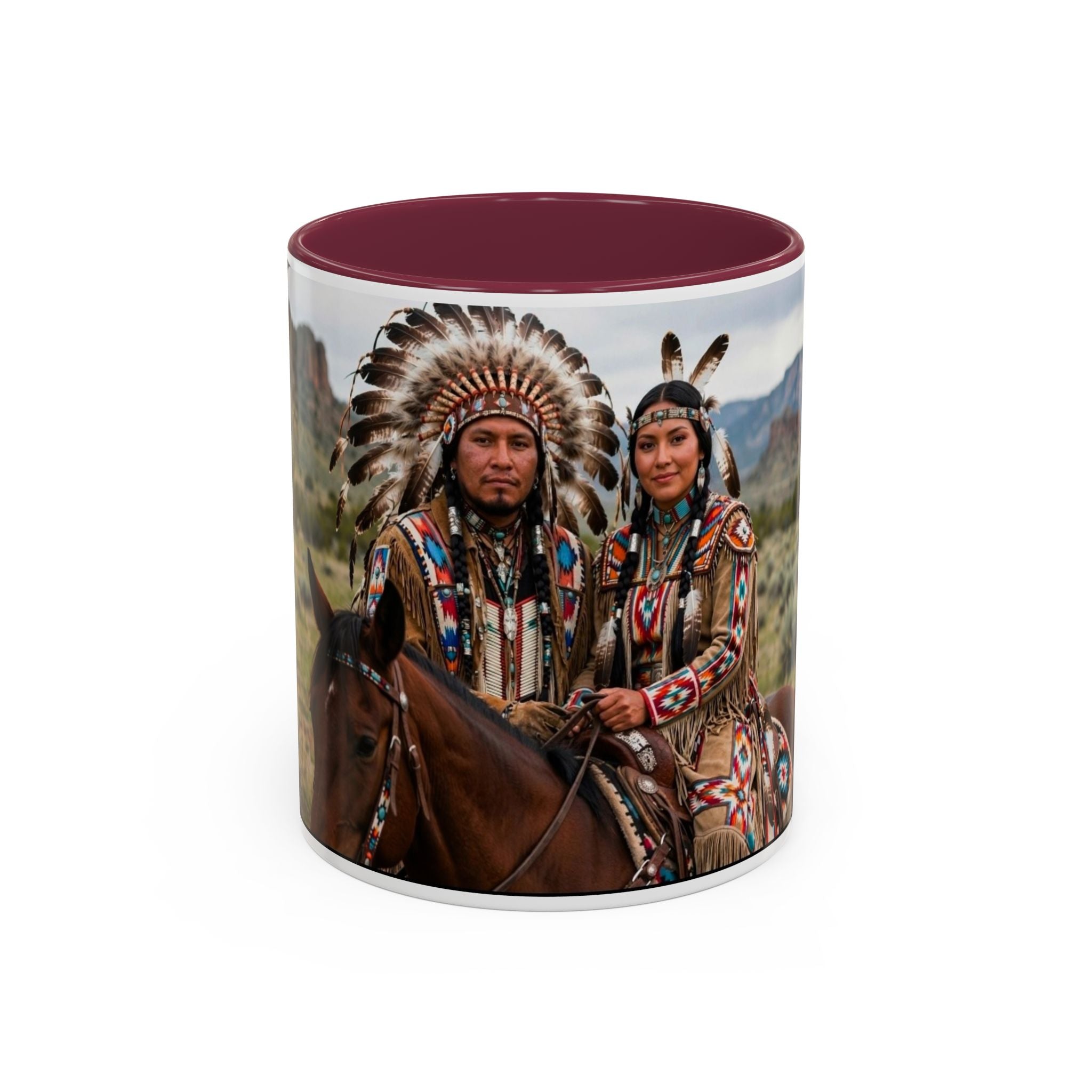 Native American Couple Photo Coffee Mug (11oz/15oz)