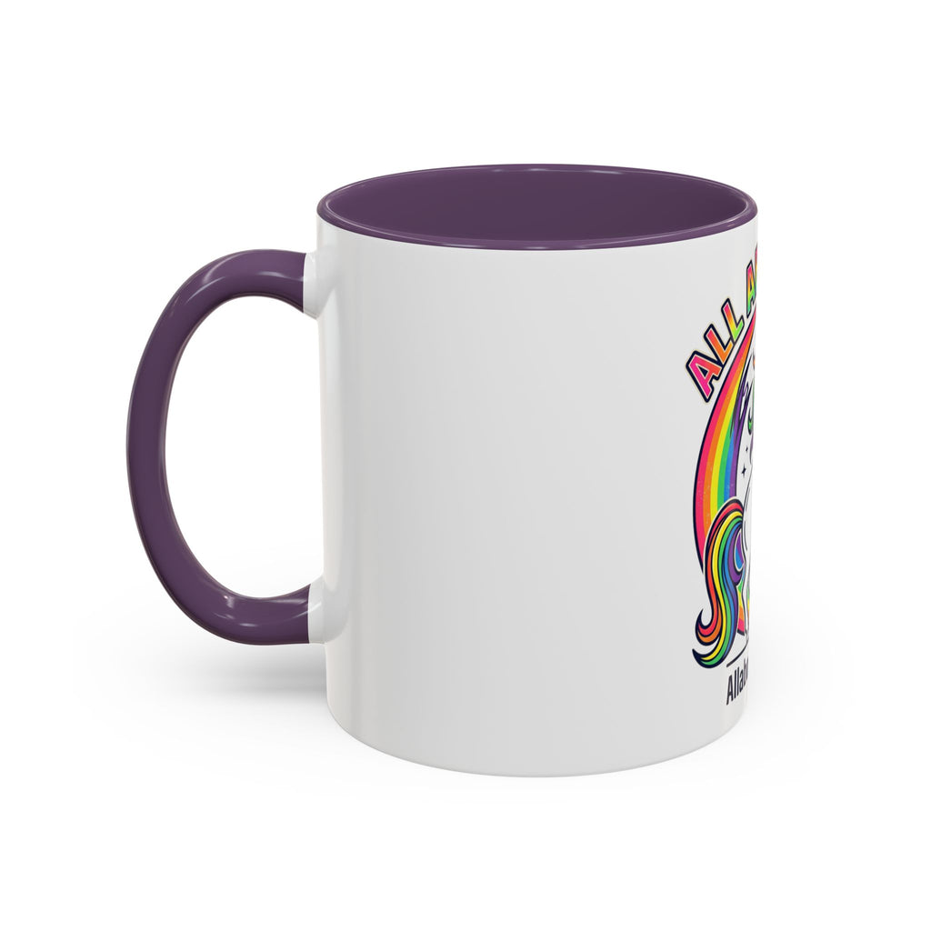 All About 80s Unicorn Rainbow Coffee Mug (11/15oz)